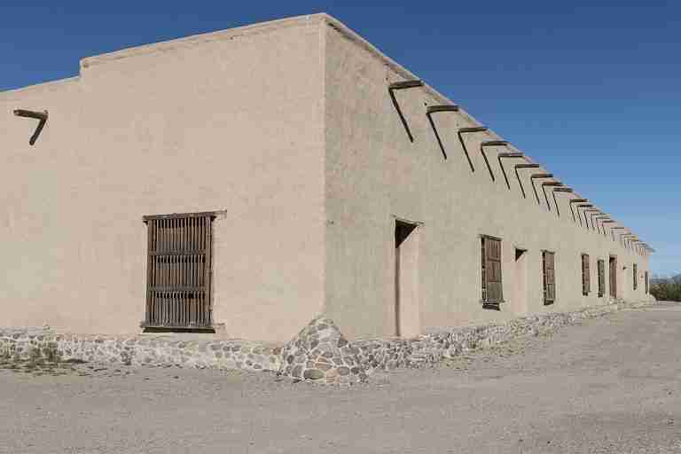 A portion of Fort Leaton a Texas State Historic Site on the edge of Presidio along the Rio Grande River in Brewster County Texas LCCN2014630294 768x512