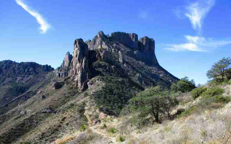 East aspect of Casa Grande Peak in Big Bend National Park, Texas