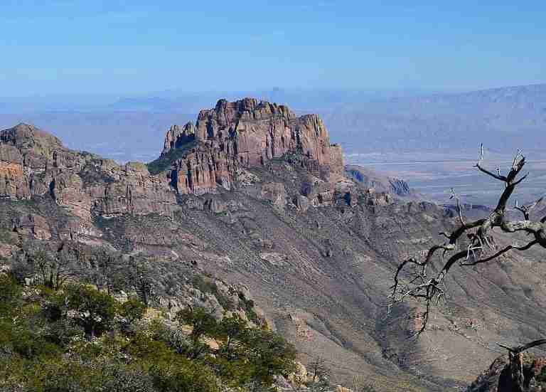 Southwest aspect of Crown Mountain in Big Bend National Park, Texas.