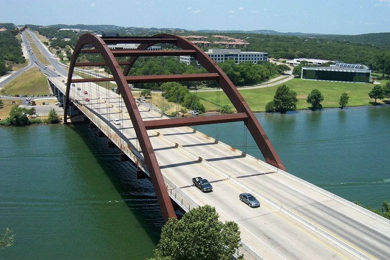 Pennybacker Bridge crossing the Lake Austin portion of the Colorado River Pennybacker Bridge crossing the Lake Austin portion of the Colorado River