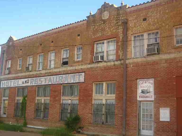 The abandoned Catarina Hotel and Restaurant