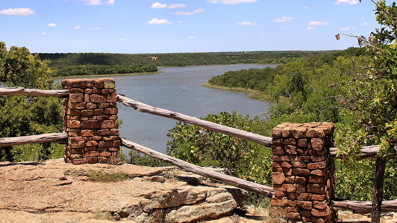 A nice view in Lake Mineral Wells State Park in Parker County, Texas, United States