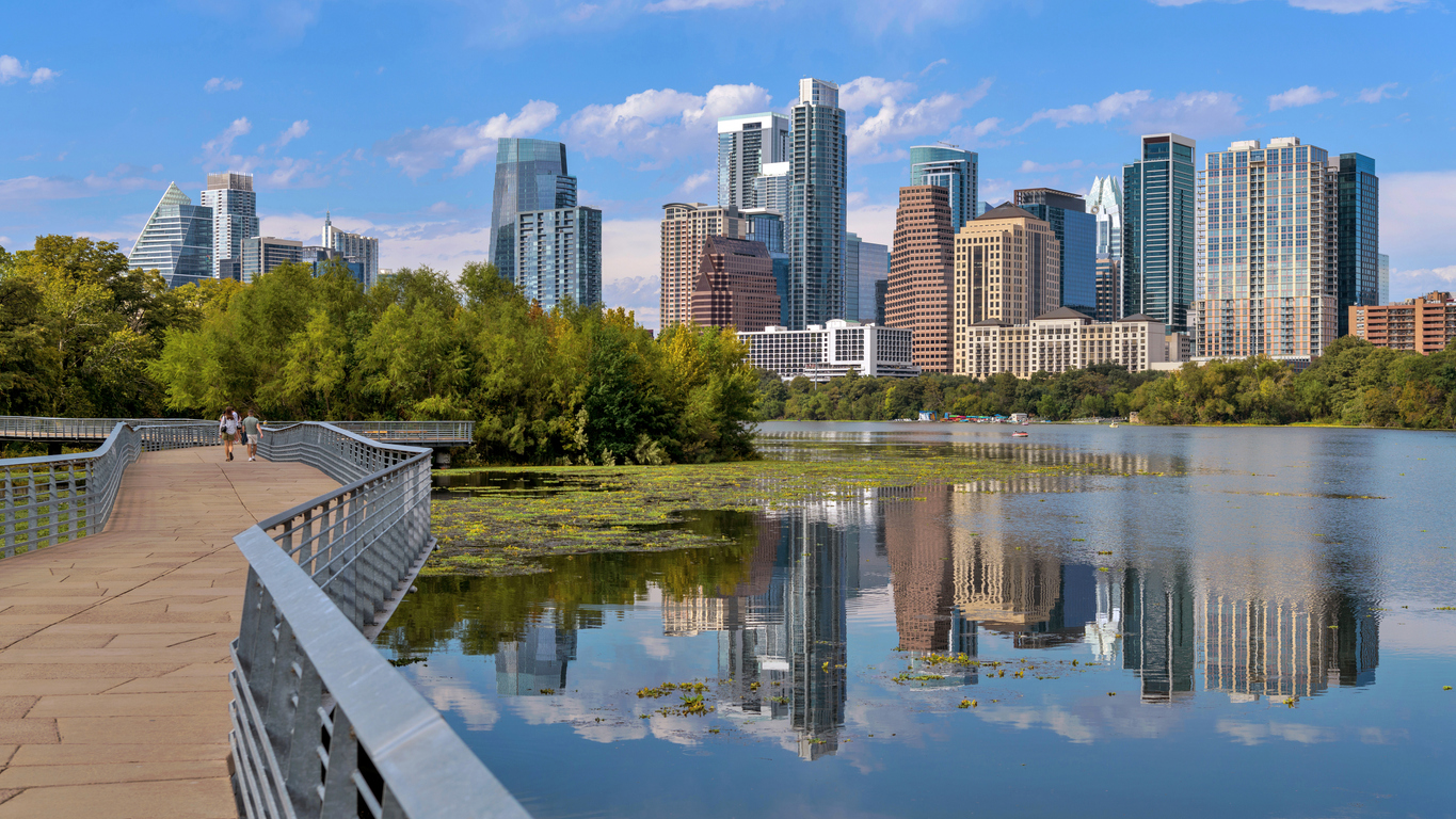 Boardwalk at Lady Bird Lake, Downtown Austin, Texas
