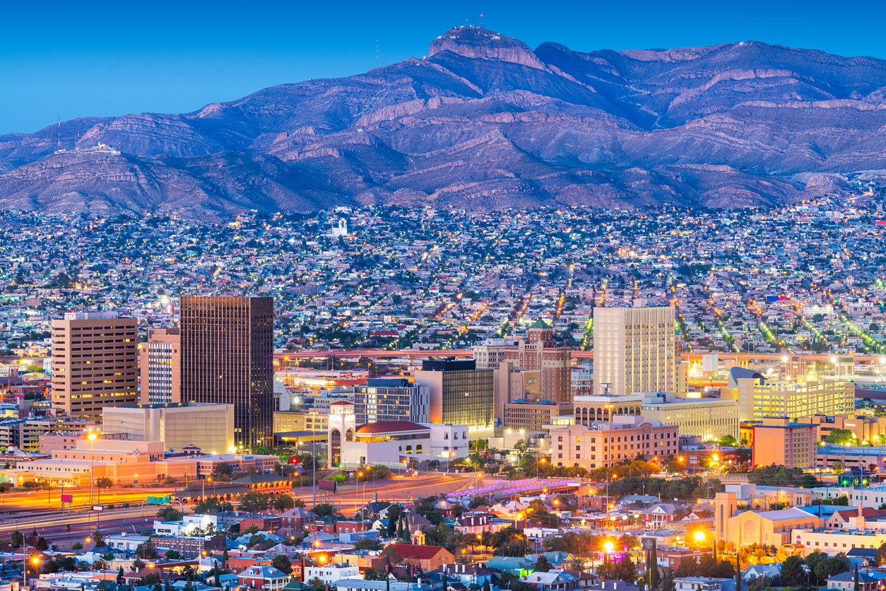 El Paso, Texas, USA downtown city