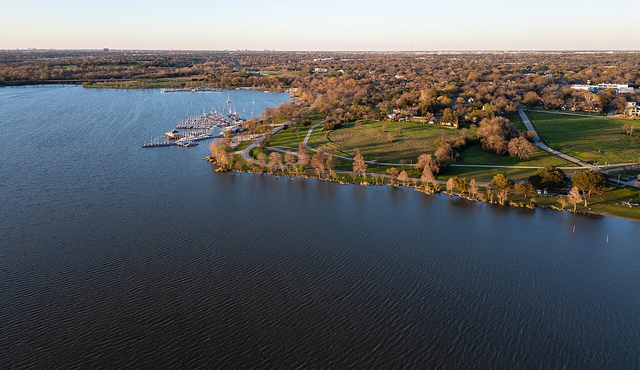 North Side of White Rock Lake, overlooking the Corinthian Sailing Club.