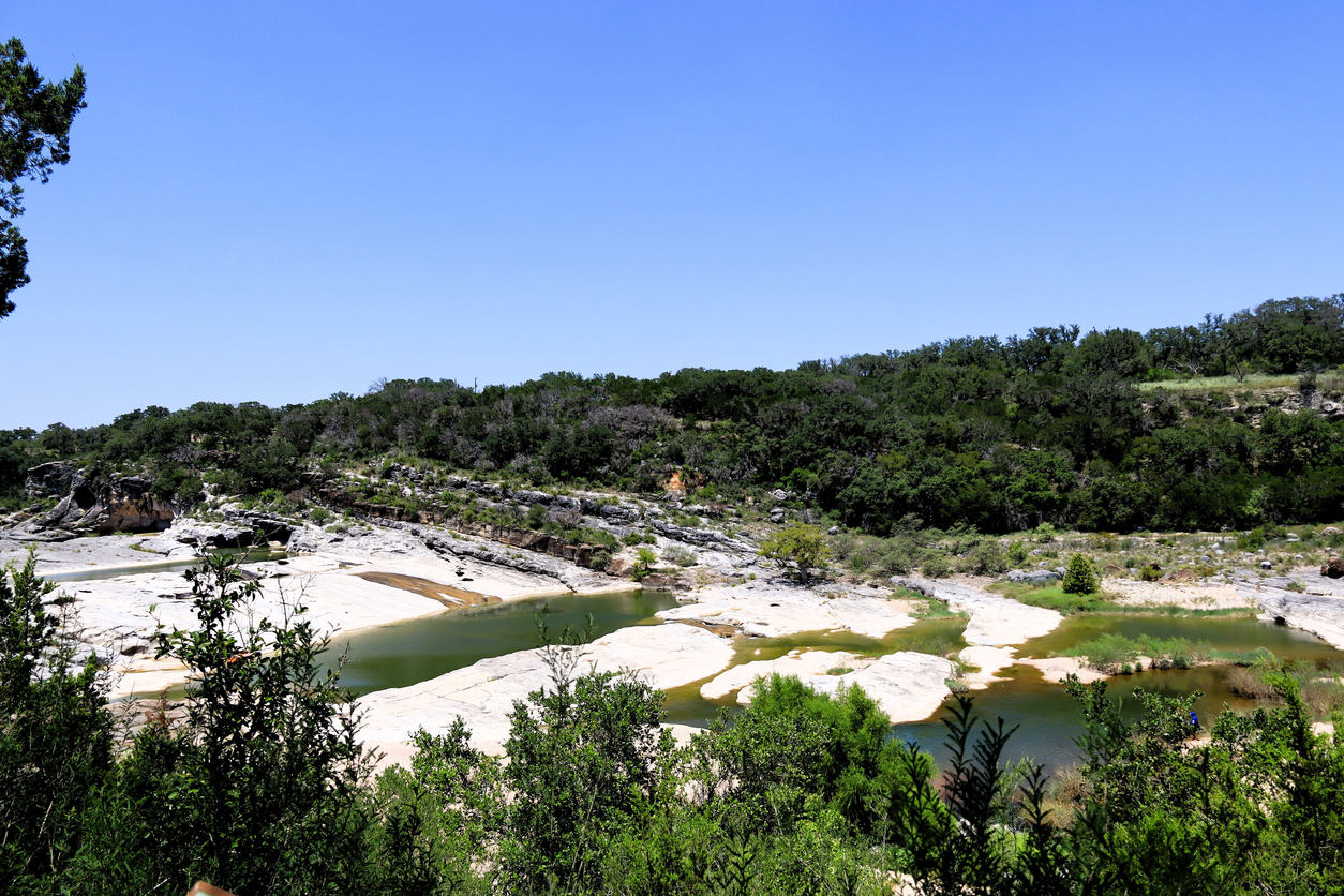 Scenic riverbed at Pedernales Falls State Park, Texas