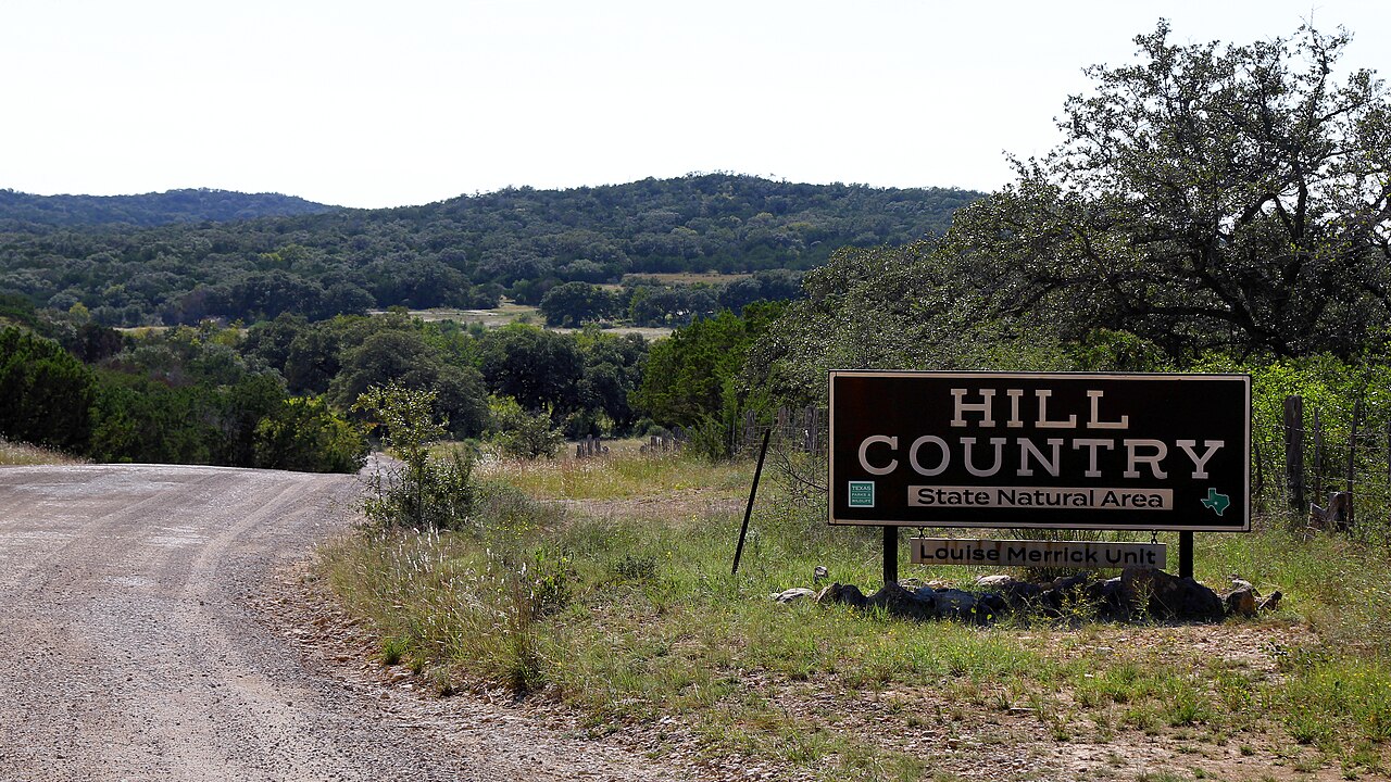 The entrance to Hill Country State Natural Area in Bandera County, Texas, United States
