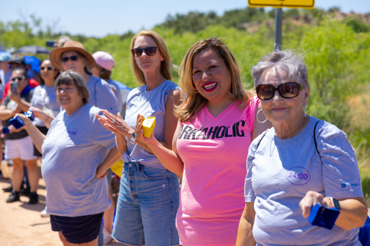 Women at bike race in Palo Duro Canyon