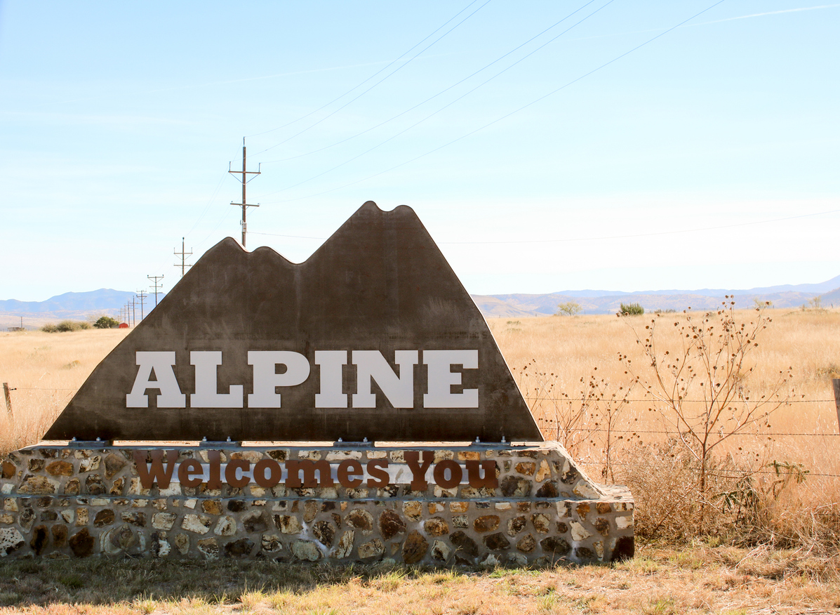 alpine texas sign