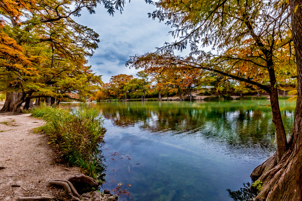 Shores of the Frio River at Garner State Park, Texas