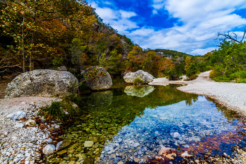 Clear Pond at Lost Maples State Park, Texas